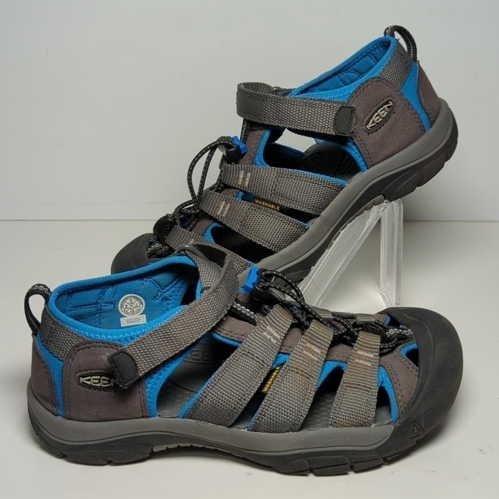 Keen Newport H2 gray and blue athletic sandals big boys size 4  EU 36 - Picture 12 of 15